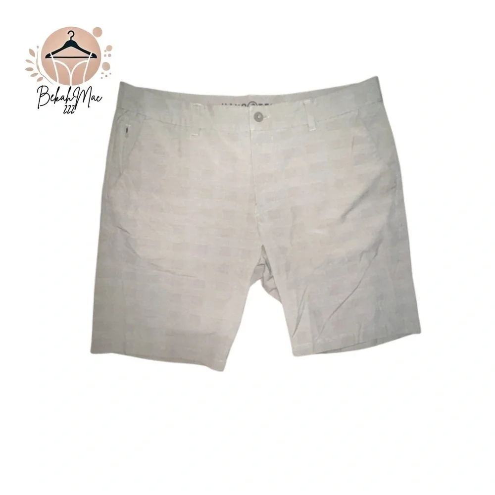 Hang Ten Khaki Polyester-Blend Shorts - Size 38